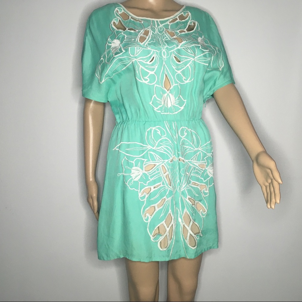 Alice McCall bat sleeve embroidered dress